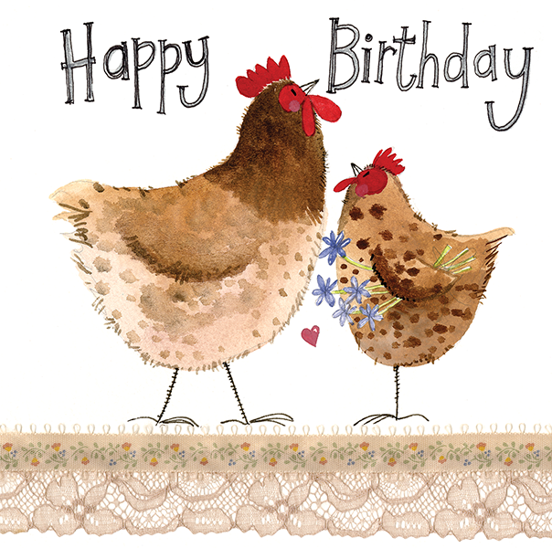 Chickens Birthday Greeting Card