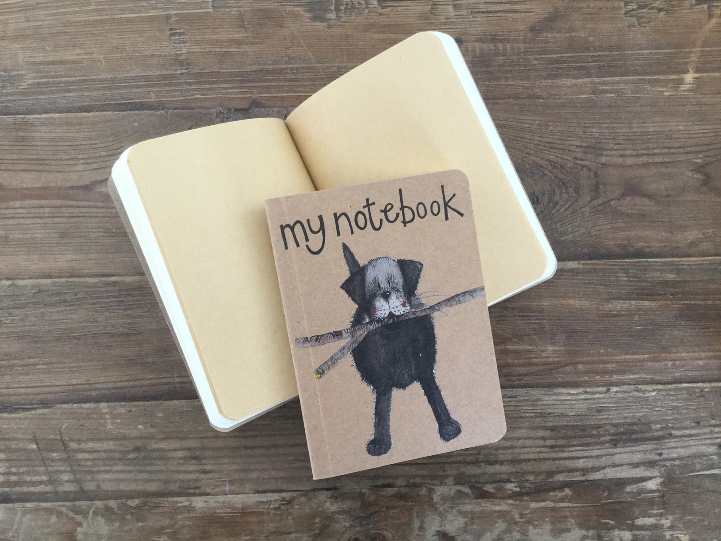 Black Lab Dog Small Kraft Notebook