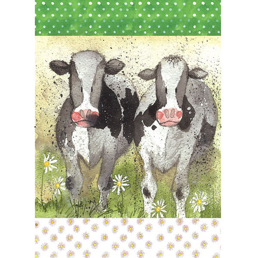 Curious Cows Tea Towel