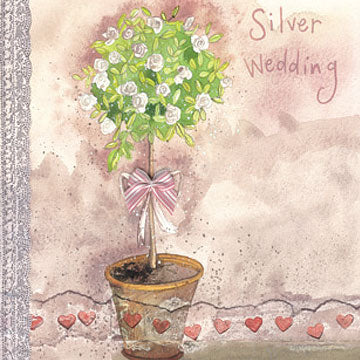 Silver Wedding Card