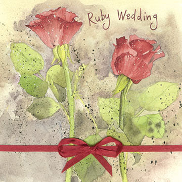 Ruby Wedding Card
