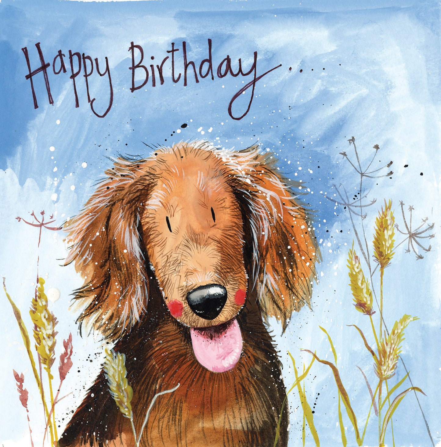 Bertie Dog Birthday Card