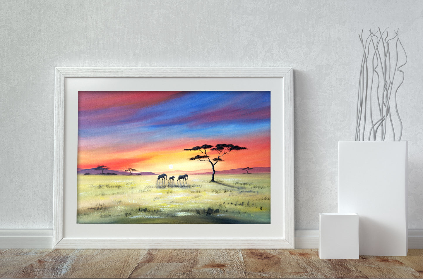 African Sunset - A3 Print