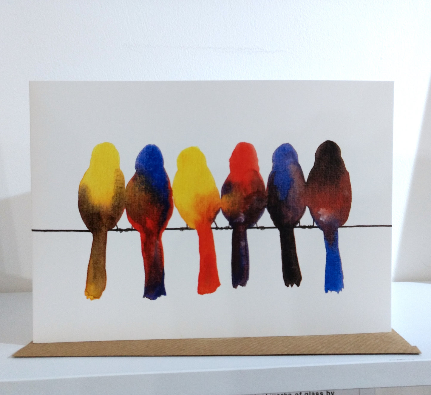 Birds On A Wire Greeting Card