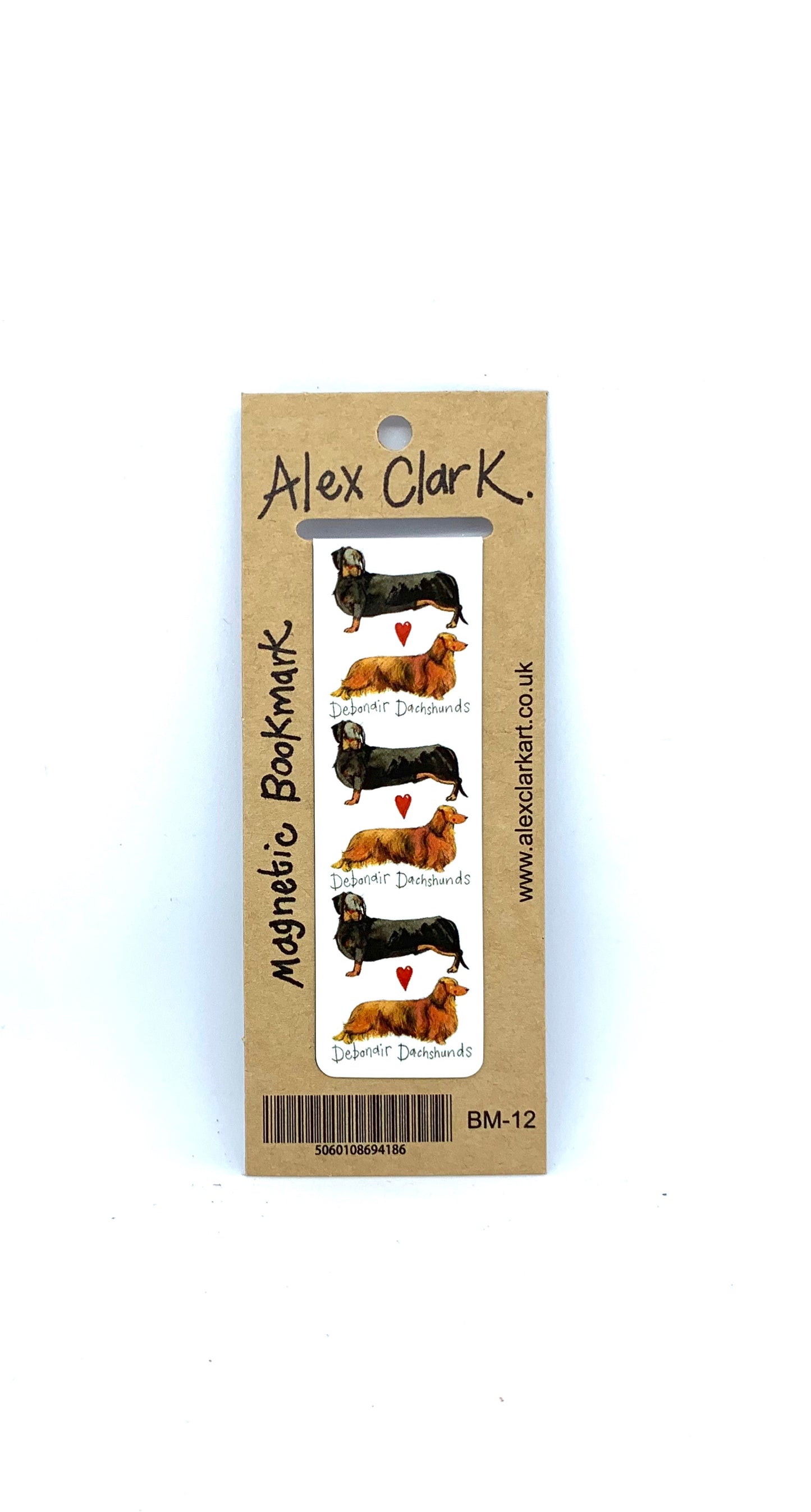 Debonair Dachshund Dog Magnetic Bookmark
