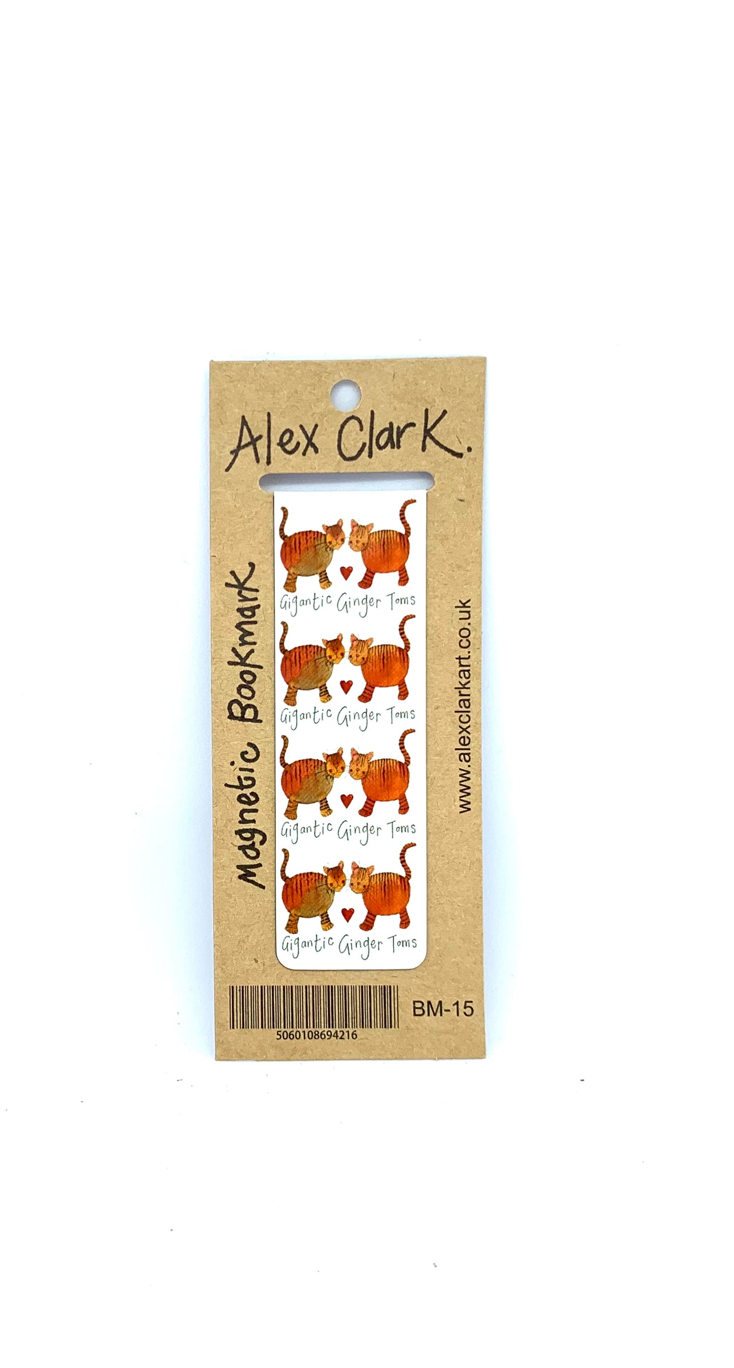 Gigantic Ginger Toms Cats Magnetic Bookmark