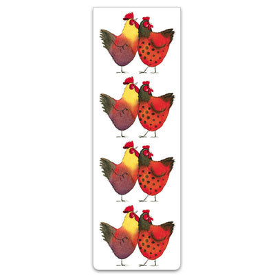 Colourful Cockerels Magnetic Bookmark