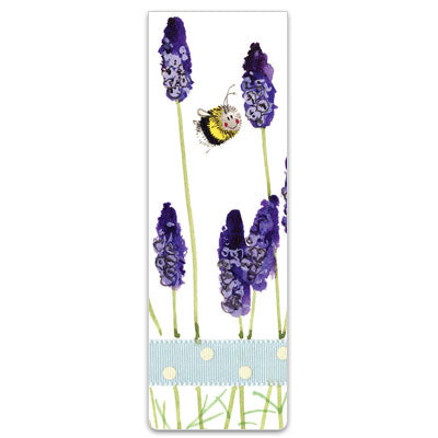 Lavender Flower Bee Magnetic Bookmark