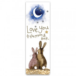 Moon Hares Magnetic Bookmark