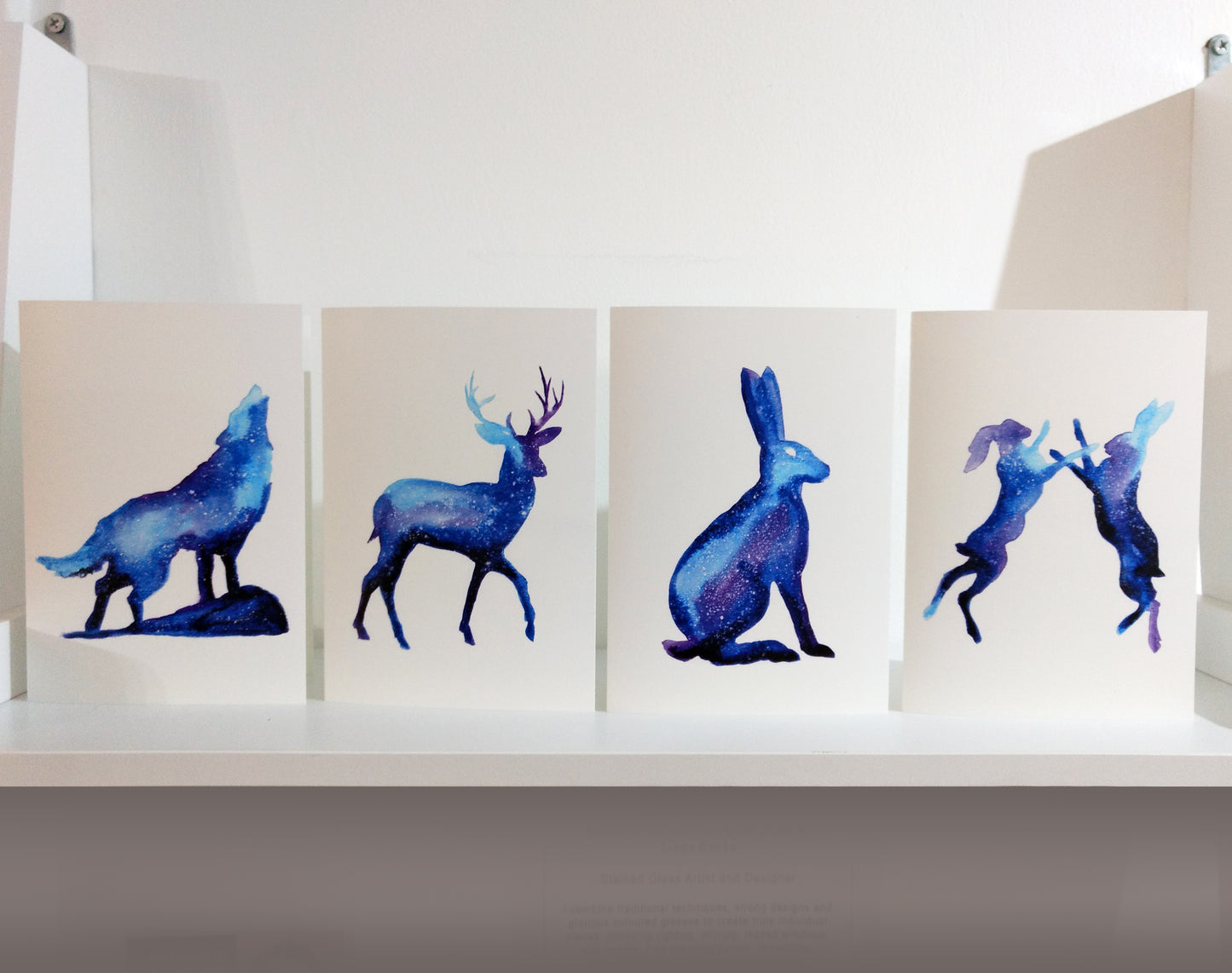 Set of 4 Wildlife Greeting Cards