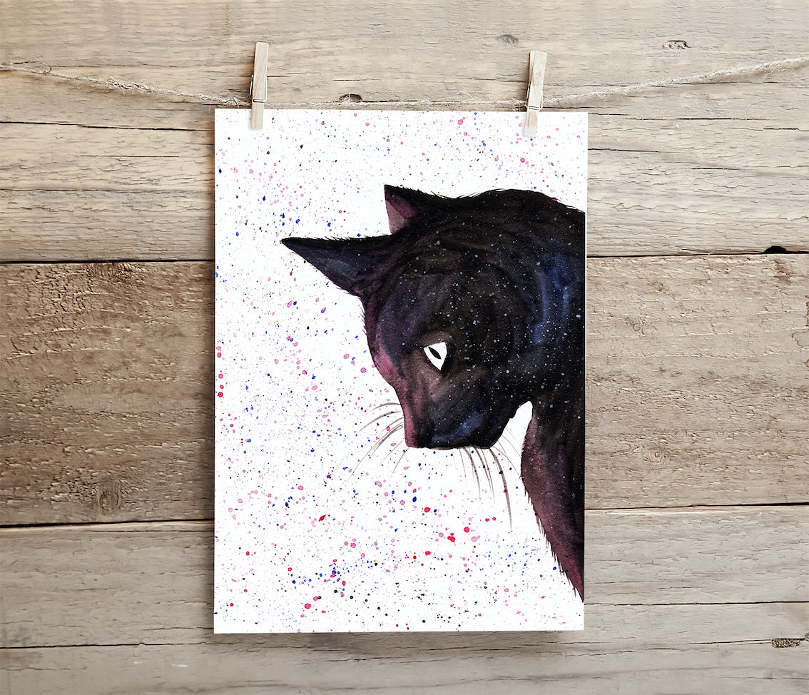 Cosmic Cat 2 - A4 Print