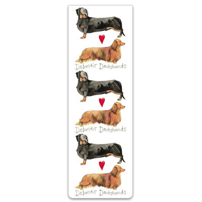 Debonair Dachshund Dog Magnetic Bookmark
