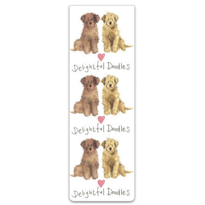 Delightful Doodles Dog Magnetic Bookmark