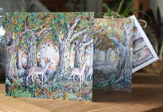 The Woodland Edge Concertina Greetings Card