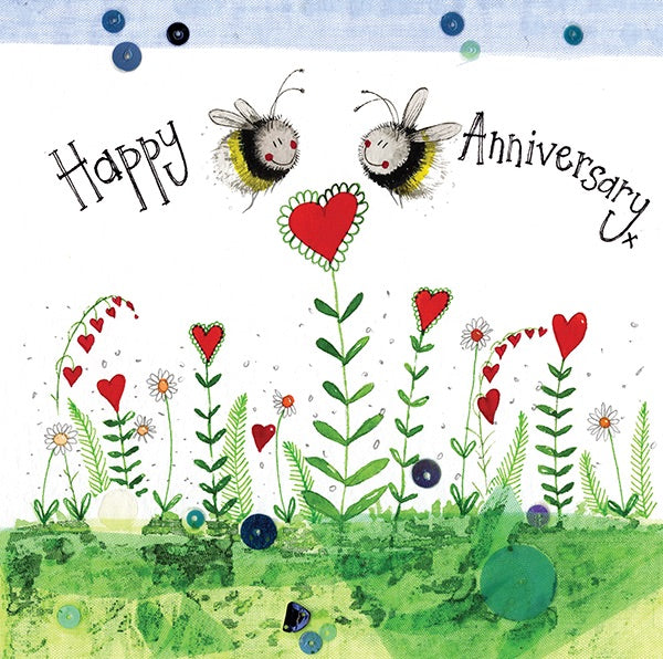 Anniversary Bees Greeting Card