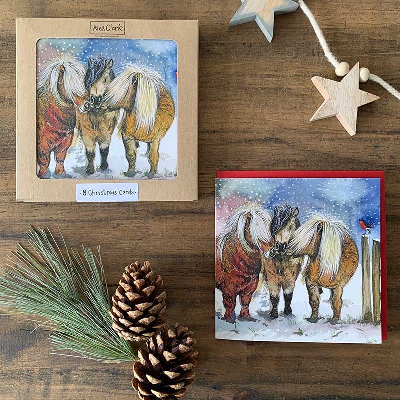 Christmas Ponies Boxed Cards