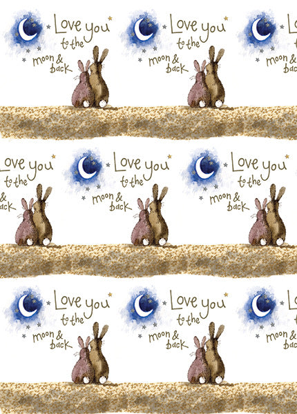 Moon and Back - Loose Sheet Gift Wrap