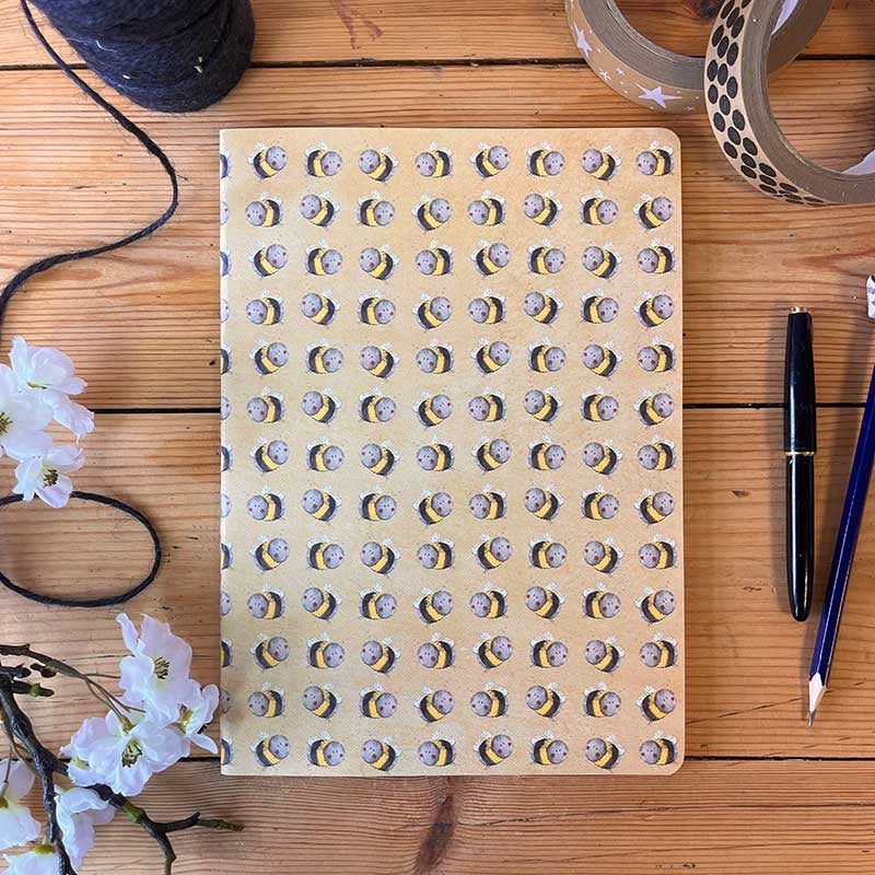 Busy Bees Large Soft Notebook