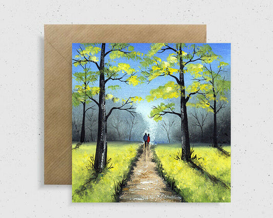 Woodland Walk Greeting Card