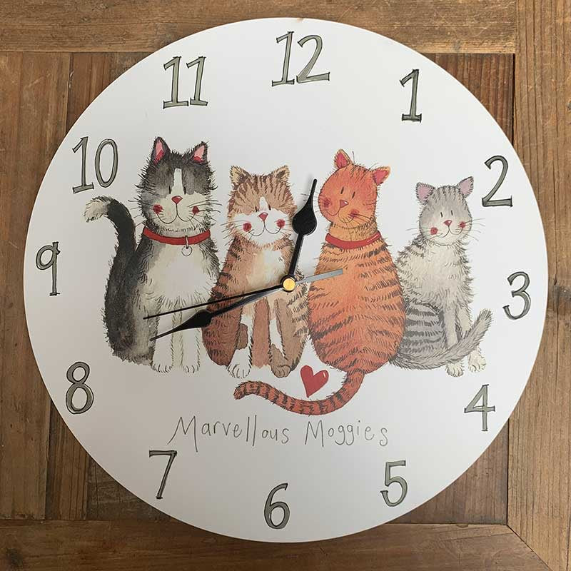 Clock - Marvellous Moggies