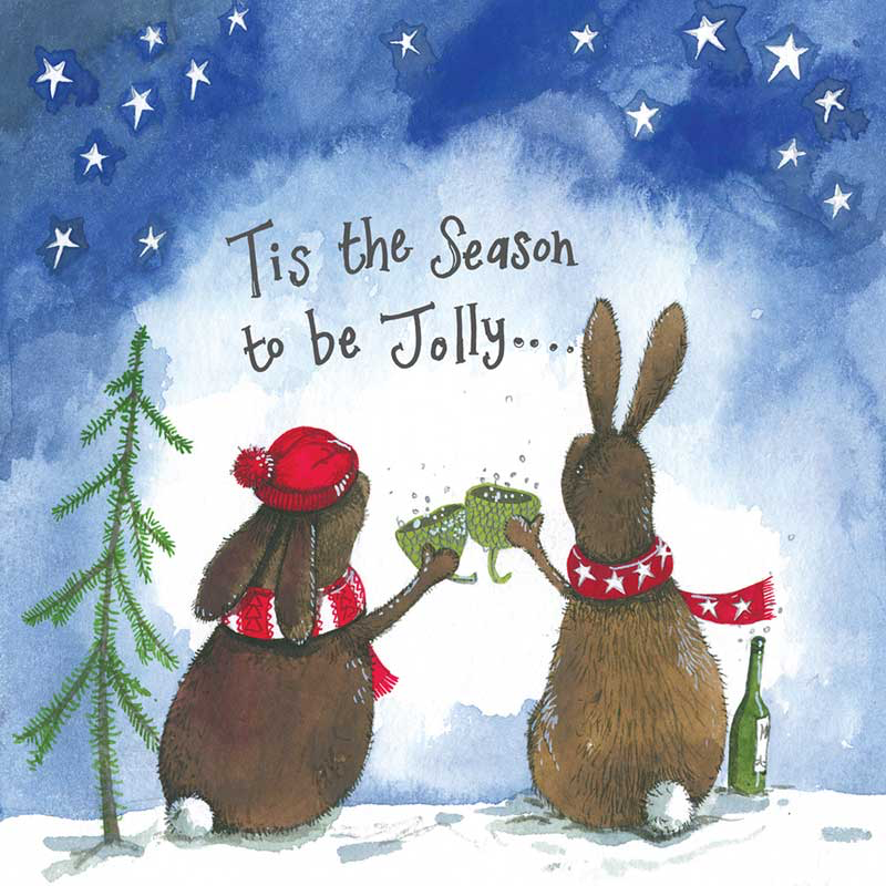 Winter Warmer Bunnies Card Pack