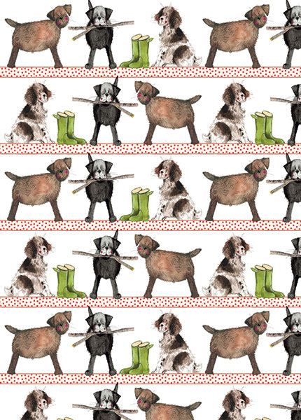 Country Dogs - Loose Sheet Gift Wrap