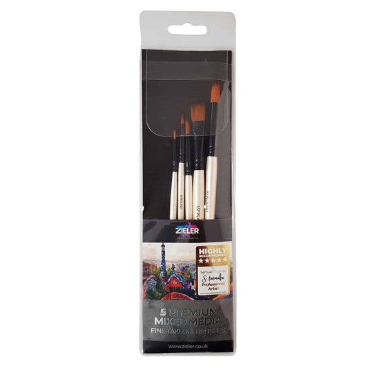 Premium Mixed Media Brush Wallet (Set of 5) - by Zieler