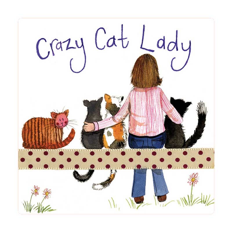 Crazy Cat Lady Cat Coaster