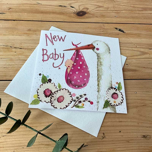 New Baby Girl Greeting Card