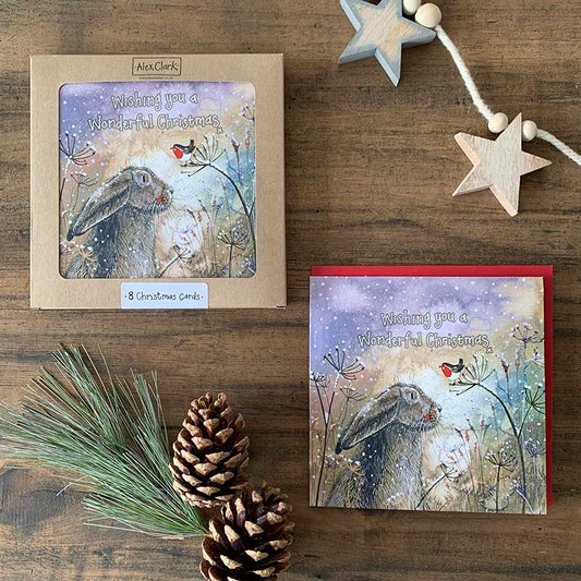 Christmas Hare Boxed Cards