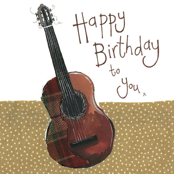 Guitar Birthday Greeting Card