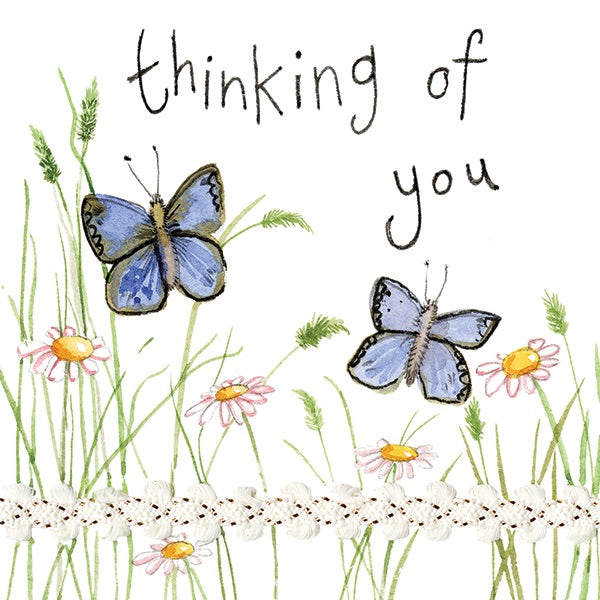 Thinking of You Butterflies Greeting Card