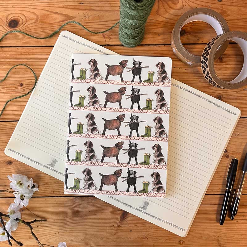 Country Dogs Large Soft Notebook