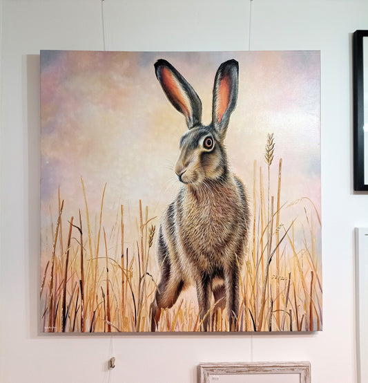 Harvest Hare - Large Canvas Painting