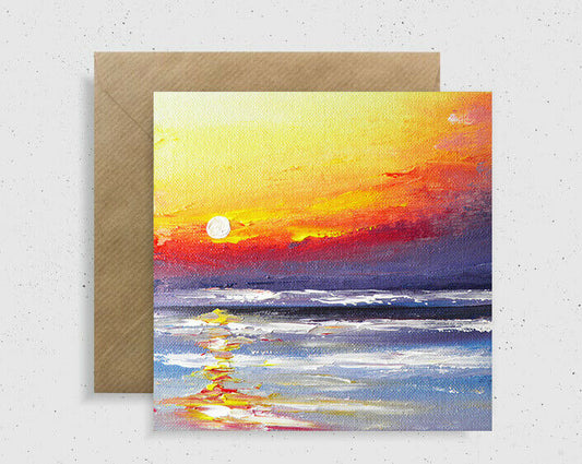 Sunset Beach Greeting Card