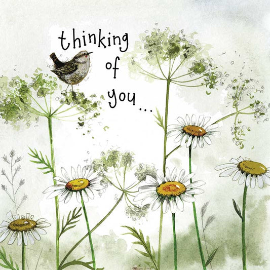 Thinking of You Wren Greeting Card