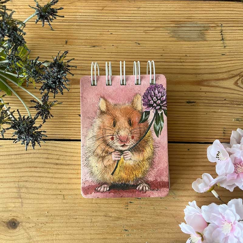 Herbert Hamster Small Spiral Bound Notepad