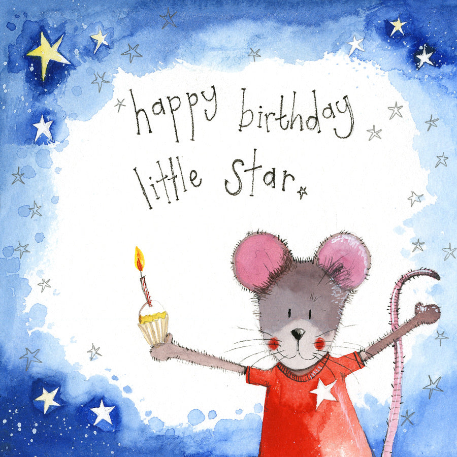 Birthday Star Greeting Card