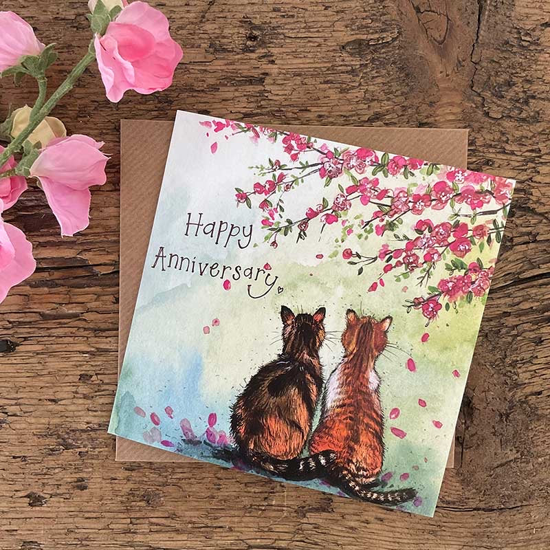 Cats Anniversary Card