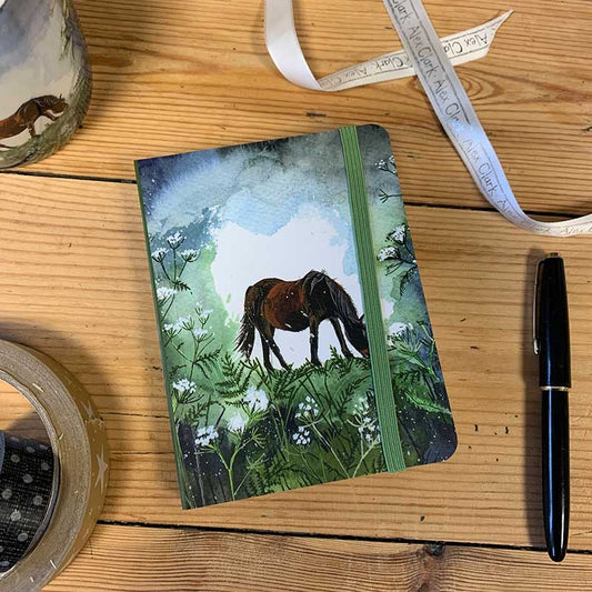Horse and Cow Parsley Small Chunky Notebook