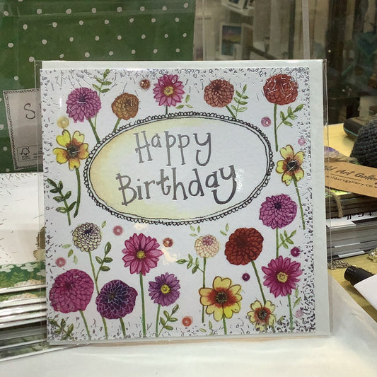 Birthday Flowers Greeting Card