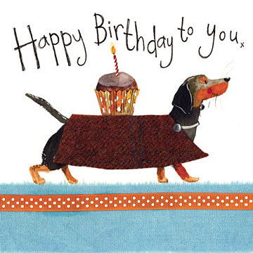 Dachshund Birthday Greeting Card