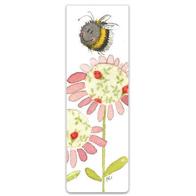 Bee and Flower Magnetic Bookmark