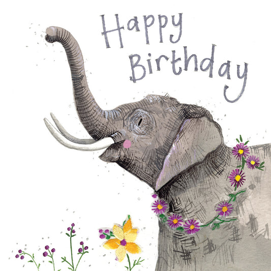 Elephant Birthday Greeting Card