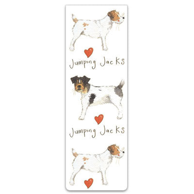 Jumping Jacks Dog Magnetic Bookmark