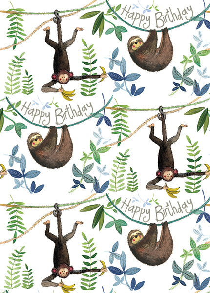 Jungle Birthday - Bagged Gift Wrap with Tags