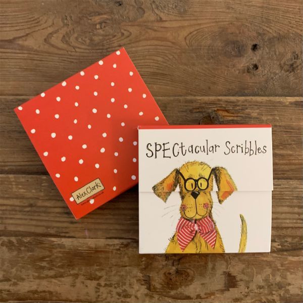 Spectacular Scribbles Dog Mini Magnetic Notepad