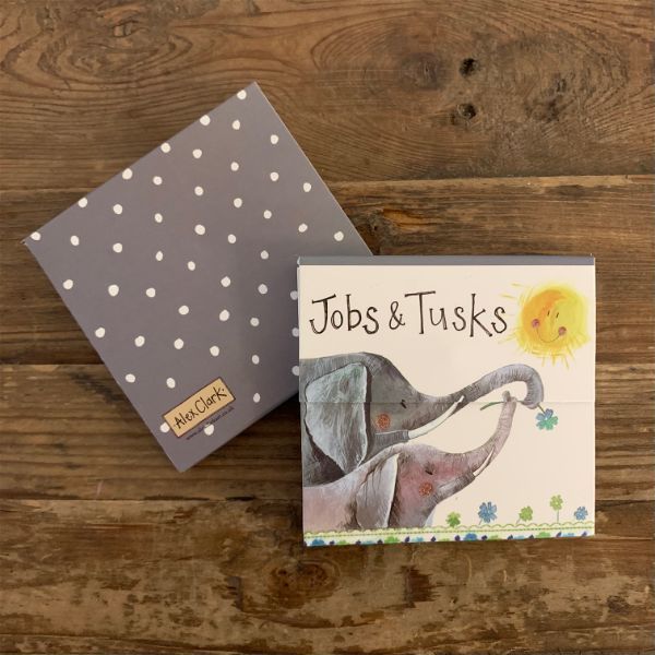 Jobs and Tusks Elephant Mini Magnetic Notepad
