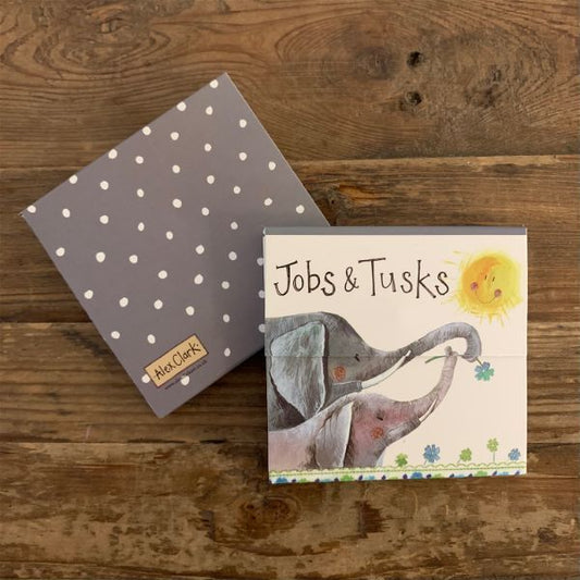 Jobs and Tusks Elephant Mini Magnetic Notepad