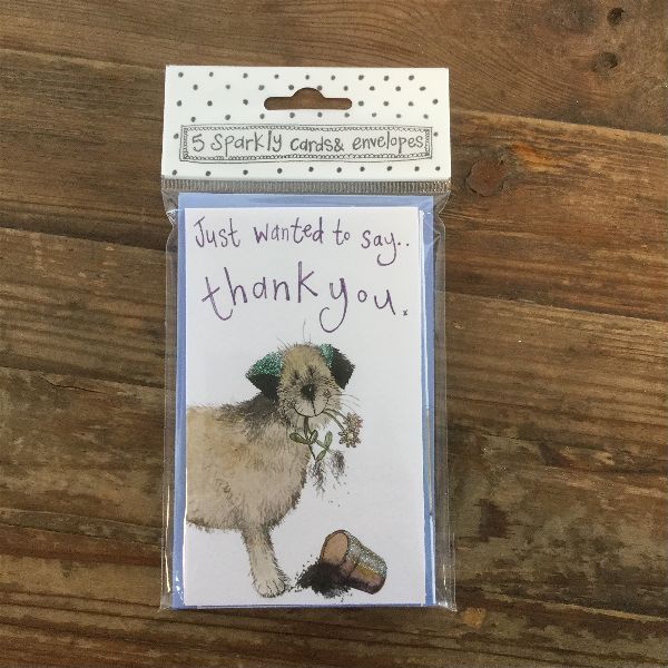 Thank You Border Dog Notelets (5 Pack)